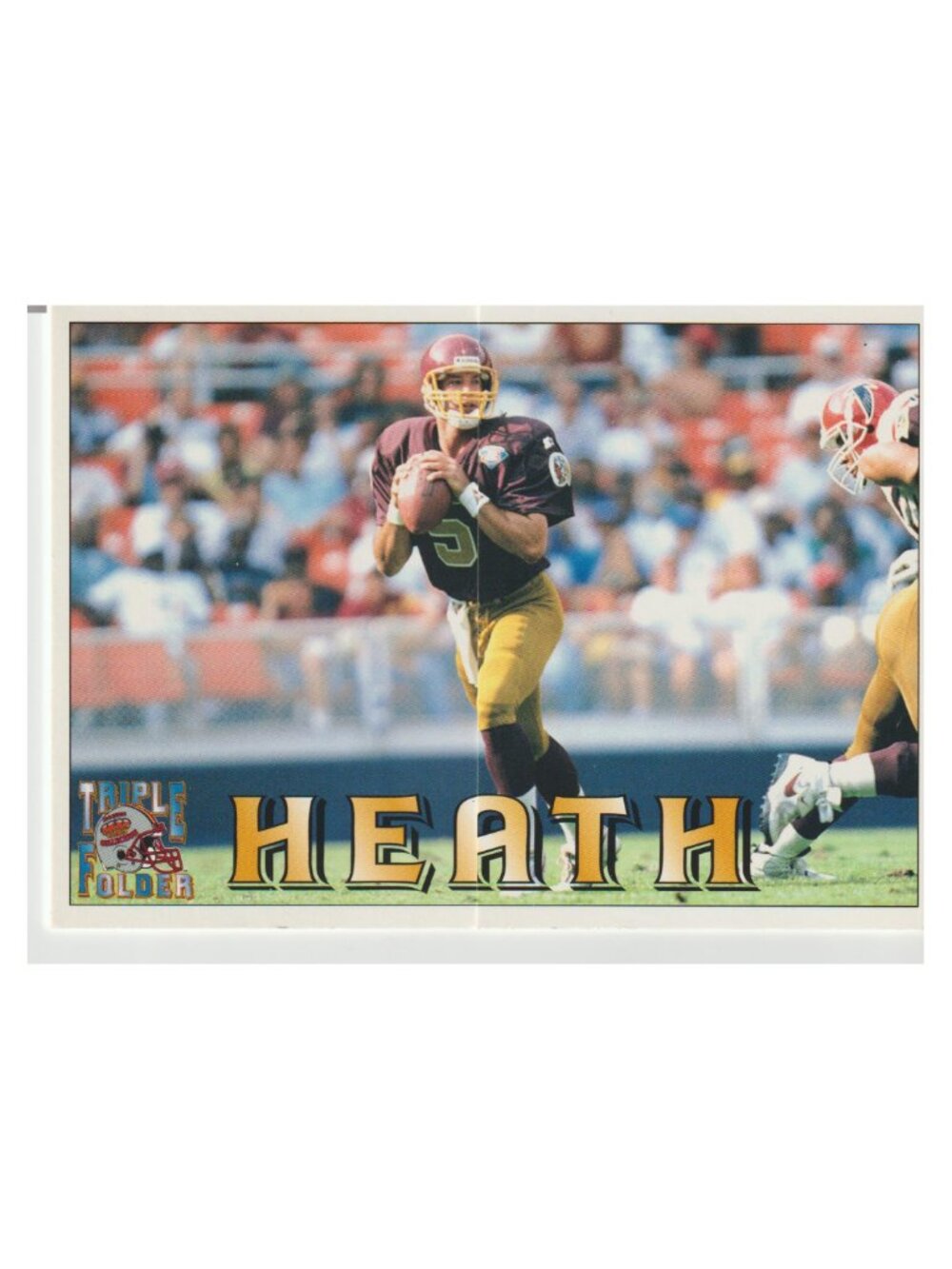 Heath Shuler 1994 Pacific Trading Cards Triple Folder – Ungraded – Redskins